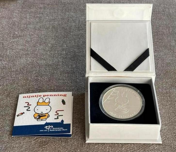 Nederland 2015 | Nijntje Penning Zilver | Nijntje 60 Jaar, Postzegels en Munten, Penningen en Medailles, Zilver, Nederland, Ophalen of Verzenden