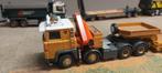 Scania 141 zwaartansport trekker conrad met euro dieplader, Hobby en Vrije tijd, Modelauto's | 1:50, Ophalen of Verzenden, Zo goed als nieuw