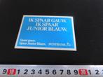 sticker POSTBANK Ik spaar gauw ik spaar junior blauw, Ophalen, Zo goed als nieuw