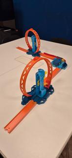 Hot Wheels Dubbele Looping met Versnellers, Racebaan, Ophalen of Verzenden, Zo goed als nieuw, Hot Wheels