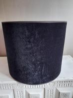 Grote lampenkap fluweel zwart, Ophalen, 25 tot 50 cm, Zwart, Rond