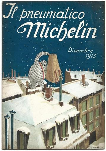 Bibendum Michelin 1913 tijdschrift band banden  beschikbaar voor biedingen