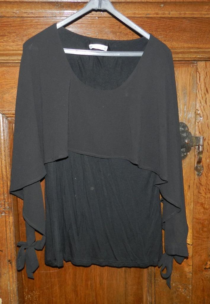 Nieuwe zwarte blouse van Dressfo, maat 44, Kleding | Dames, Blouses en Tunieken, Nieuw, Maat 42/44 (L), Zwart, Verzenden