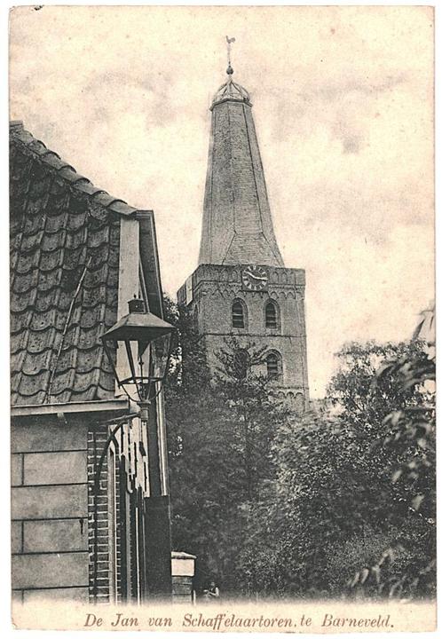 957219	Barneveld	Gld Jan van Schaffelaartoren	Nette oude kaa, Verzamelen, Ansichtkaarten | Nederland, Ongelopen, Gelderland, Ophalen of Verzenden