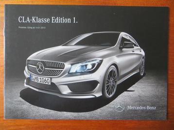 Mercedes-Benz CLA-Klasse Edition 1 (jan. 2013)  beschikbaar voor biedingen