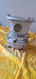 GRIJS GEWOLKT PETROLIUMSTEL, Antiek en Kunst, Antiek | Emaille, Ophalen of Verzenden