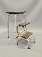 vintage inklapbaar trapje / opstapkruk / keukenladdertje, Ophalen