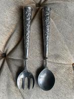 Antiek / Vintage Slacouvert / Lepel / Vork Jaren '50., Ophalen of Verzenden