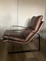 2x Eleonora Lex Vintage Leren Fauteuils, Huis en Inrichting, Fauteuils, Ophalen, Gebruikt, 50 tot 75 cm, Leer