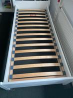 Kinderledikant wit hout 80x190 cm met lattenbodem, Huis en Inrichting, Slaapkamer | Bedden, Gebruikt, Eenpersoons, Wit, 80 cm