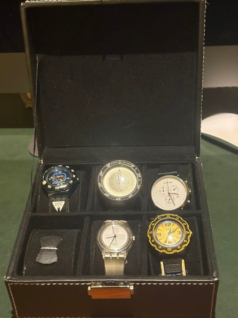 Unieke Set van 5 Horloges (o.a. Swatch Altimeter, Snowpass), Sieraden, Tassen en Uiterlijk, Horloges | Antiek, Polshorloge, Overige merken