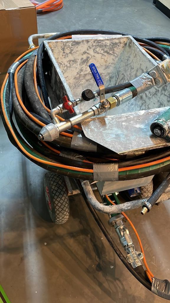 spackspuit Machine Met compressor, Doe-het-zelf en Verbouw, Overige Doe-het-zelf en Verbouw, Zo goed als nieuw, Ophalen