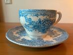 Unicorn Tableware Kop en Schotel Blauw-Wit, Ophalen, Porselein