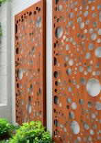 Cortenstaal schutting en wall art op maat, Tuin en Terras, Schuttingen, Ophalen, Nieuw, Minder dan 3 meter, 1 tot 2 meter