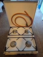 4-pits gasfornuis - Camping - Goede staat!, Witgoed en Apparatuur, Fornuizen, Ophalen, Gebruikt, 4 kookzones, Gas
