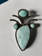 Mooie 925 hanger met larimar, Overige voorstellingen, Nieuw, Met edelsteen, Zilver