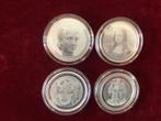 4 x 1 oz zilver ICON Diana Mona Lisa Marilyn Monroe Elizabet, Postzegels en Munten, Ophalen of Verzenden, Zilver