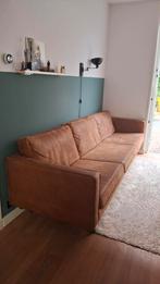 BePure/woood Rodeo 3-zits ecoleder cognac, Huis en Inrichting, Banken | Bankstellen, Ophalen, Gebruikt, 75 tot 100 cm