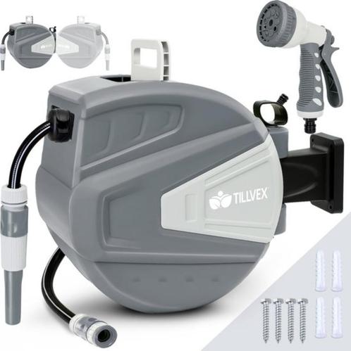 Showmodel: Wandslangenbox 22m Tuinslang met haspel, Tuin en Terras, Tuinslangen, Nieuw, Tuinslanghaspel, Ophalen of Verzenden