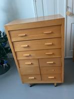 Vintage schoolkast, Ophalen, 50 tot 100 cm, Zo goed als nieuw, 3 of 4 laden