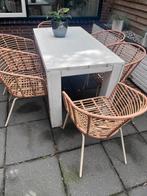 Steiger Houten tafel, Huis en Inrichting, Ophalen, Overige materialen, Gebruikt, 100 tot 150 cm