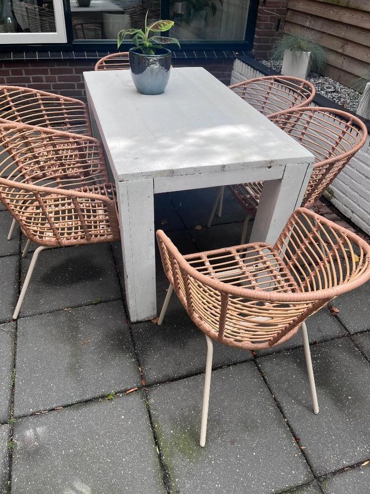 Steiger Houten tafel, Huis en Inrichting, Tafels | Eettafels, Gebruikt, 50 tot 100 cm, 100 tot 150 cm, Vier personen, Rechthoekig