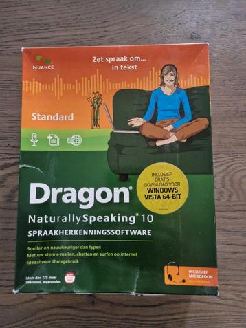 Dragon Naturally Speaking 10.0, NL met headset beschikbaar voor biedingen