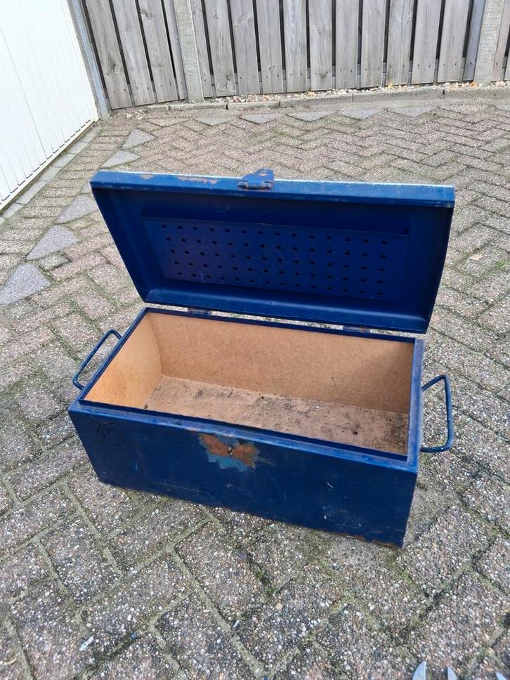 Blauwe Opbergkist zonder Slot, Doe-het-zelf en Verbouw, Gereedschapskisten, Gebruikt, Ophalen of Verzenden