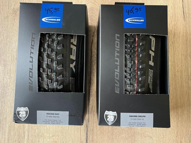 Schwalbe Racing Ray / Racing Ralph (nieuw in doos !), Fietsen en Brommers, Fietsonderdelen, Nieuw, Mountainbike, Band, Ophalen of Verzenden