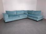Fris licht blauwe hoekbank | GRATIS BEZORGING | Gereinigd, Hout, Gebruikt, Hoekbank, 300 cm of meer