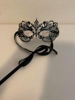 Zwart Venetiaans Masker, Ophalen of Verzenden, Nieuw, Carnaval, Accessoires