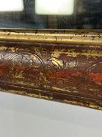 Spiegel Frans antiek verguld goud, Antiek en Kunst, Antiek | Spiegels, Minder dan 100 cm, Ophalen of Verzenden
