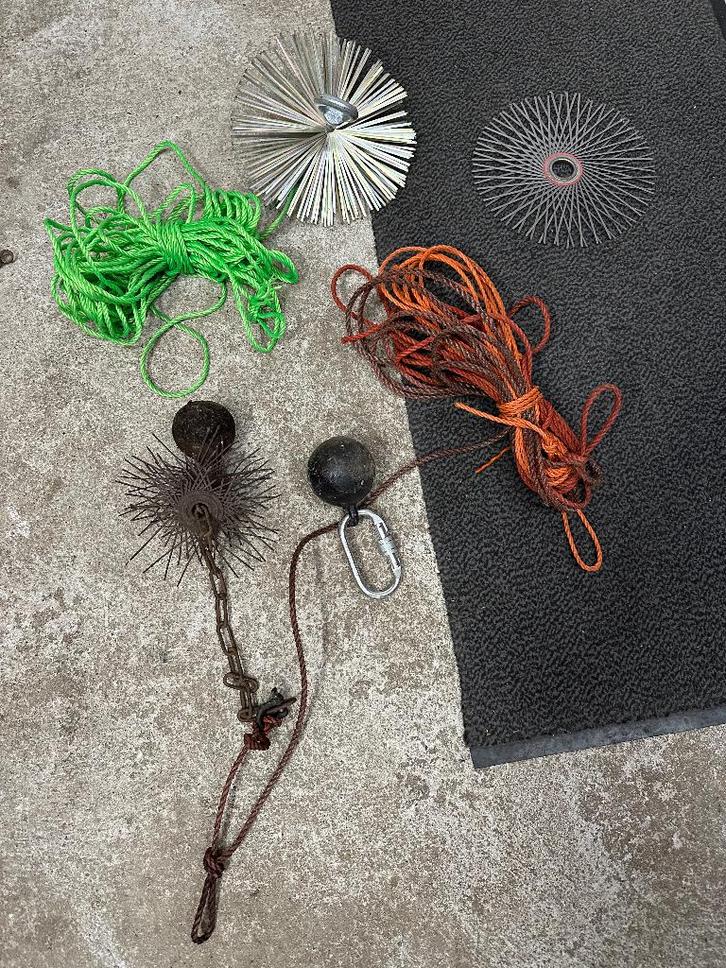 schoorsteen veeg sets, Huis en Inrichting, Kachels, Gebruikt, Hangend, Overige soorten, Overige brandstoffen, Ophalen of Verzenden