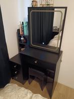 Tutabelle kaptafel, donkerbruin, 100 tot 150 cm, Zo goed als nieuw, Hout, 50 tot 100 cm