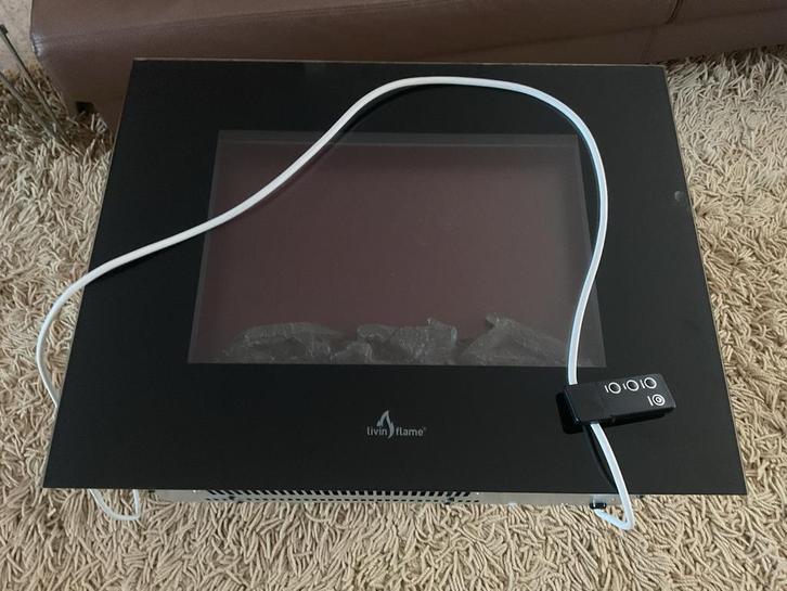 Elektrische Sfeerhaard Wandkachel met Afstandsbediening, Huis en Inrichting, Kachels, Gebruikt, Hangend, Overige soorten, Elektrisch