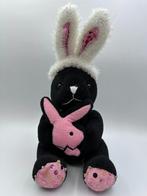 Playboy bunny knuffel zwart, Kinderen en Baby's, Speelgoed | Knuffels en Pluche, Konijn, Ophalen of Verzenden