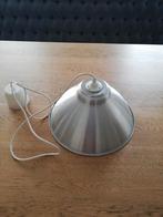 Hanglamp Aluminium zilverkleurig met wit zgan, Ophalen of Verzenden, Gebruikt, Overige materialen, Minder dan 50 cm