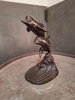Bonzen beeld dolfijnen, Antiek en Kunst, Ophalen of Verzenden