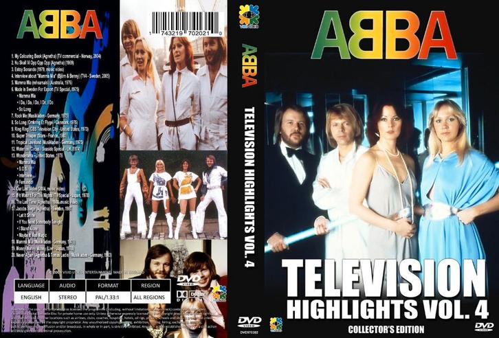 ABBA TV Highlights Volume 4, Cd's en Dvd's, Dvd's | Muziek en Concerten, Nieuw in verpakking, Muziek en Concerten, Alle leeftijden