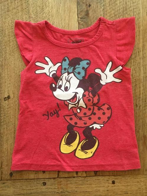 Old Navy tshirt, maat 86 (18-24M), Minnie Mouse, rood Disney, Kinderen en Baby's, Babykleding | Maat 86, Gebruikt, Meisje, Shirtje of Longsleeve
