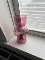Roze Glazen Tafellamp - Zo goed als nieuw!, Ophalen, Minder dan 100 cm, Modern, Glas