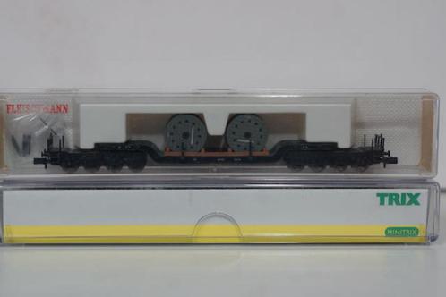 Fleischmann 8299 Dieplader met twee kabelhaspels ..., Hobby en Vrije tijd, Modeltreinen | N-Spoor, Zo goed als nieuw, Wagon, Gelijkstroom