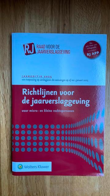 Richtlijnen voor de Jaarverslaggeving 2025 Micro/Klein beschikbaar voor biedingen