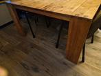 Grote Massief eiken vierkante eettafel MOET WEG!!, Huis en Inrichting, Tafels | Eettafels, Ophalen, Gebruikt, 100 tot 150 cm, Vijf personen of meer