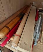 Vintage brei- en haaknaalden in koker, Ophalen, Gebruikt, Breien of Haken, Wol of Garen