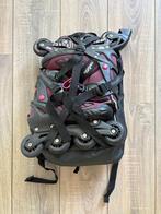 Skeelerset zwart/roze - Inline skates set black/pink  39-42, Sport en Fitness, Skeelers, Ophalen, Verstelbaar, Zo goed als nieuw