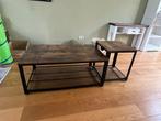 Salontafel & Bijzettafel - Hout/Metaal, Ophalen, 100 tot 150 cm, 50 tot 75 cm, 50 tot 100 cm