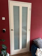 Binnendeur, stomp, satijnglas, tochtvaldorpel, Ophalen, Minder dan 80 cm, Binnendeur, Zo goed als nieuw