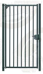 Gevraagd: Stalen spijlenhek looppoort 100x200 cm groen, Ophalen, 200 cm of meer, Zo goed als nieuw, Looppoort