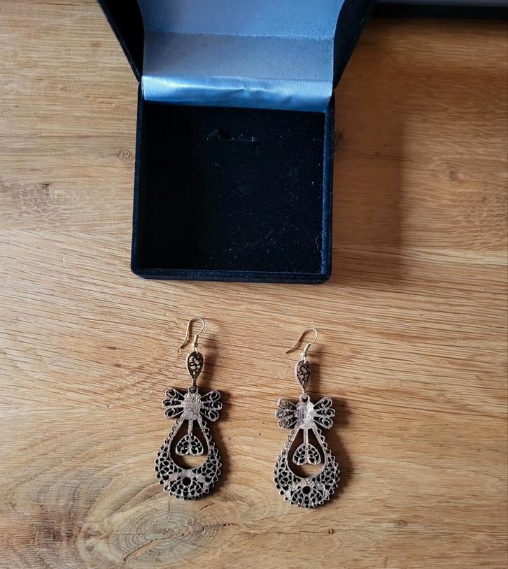 Kurken Oorbellen - Handgemaakt uit Portugal, Sieraden, Tassen en Uiterlijk, Oorbellen, Nieuw, Hangers, Overige materialen, Bruin